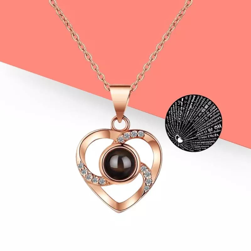 Collier "Je t’aime en 100 langues" - éternisez votre amour en beauté