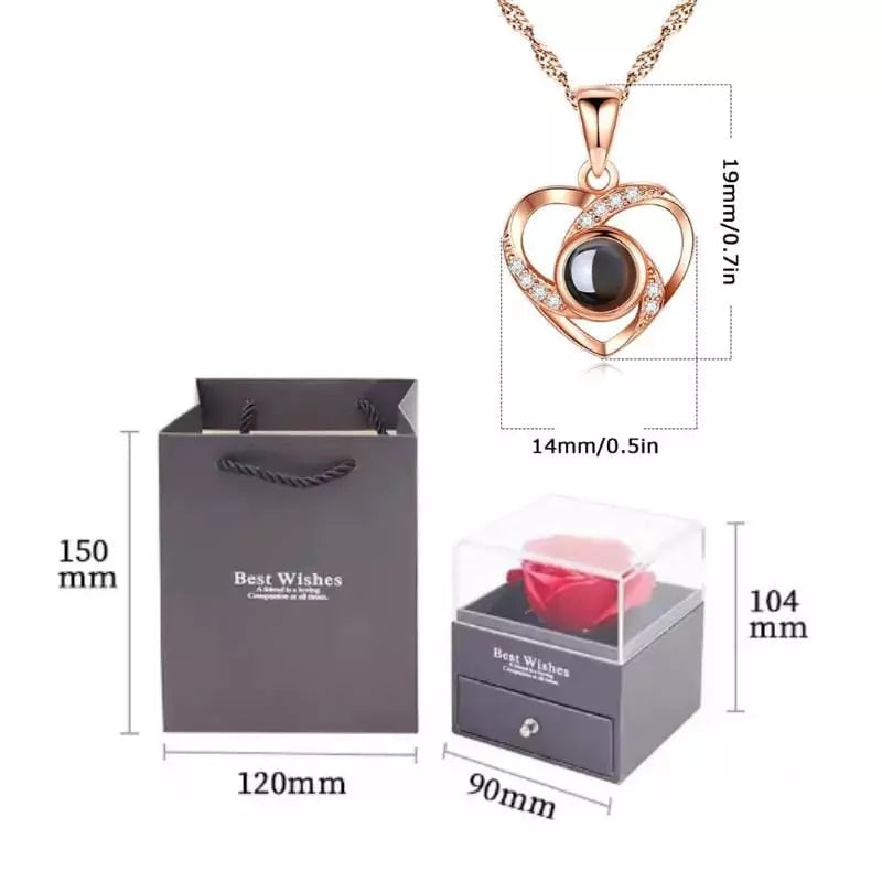 Collier "Je t’aime en 100 langues" - éternisez votre amour en beauté