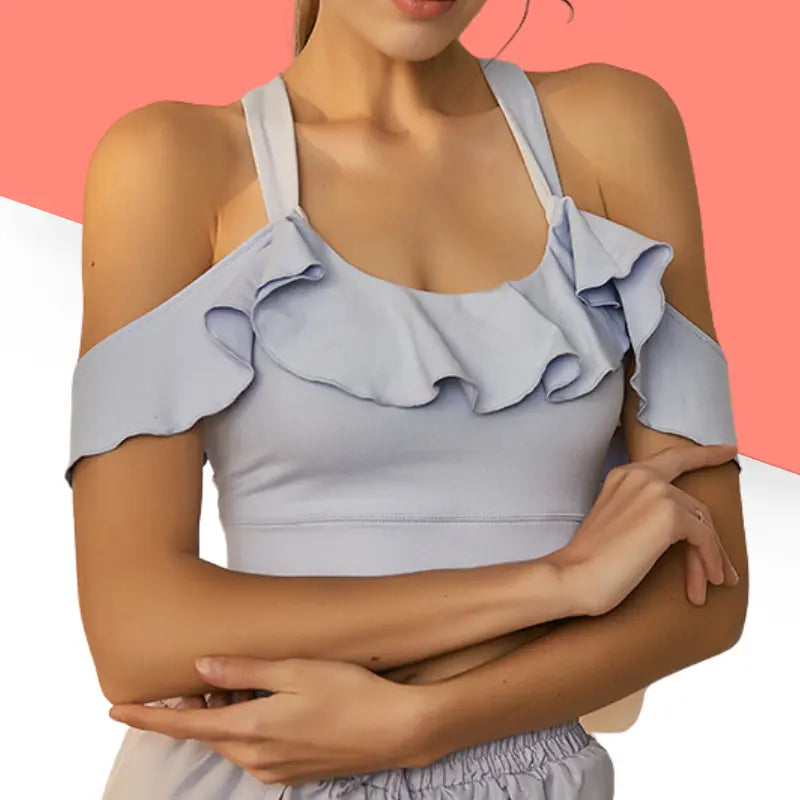 "Alizé" - La brassière de sport à volants