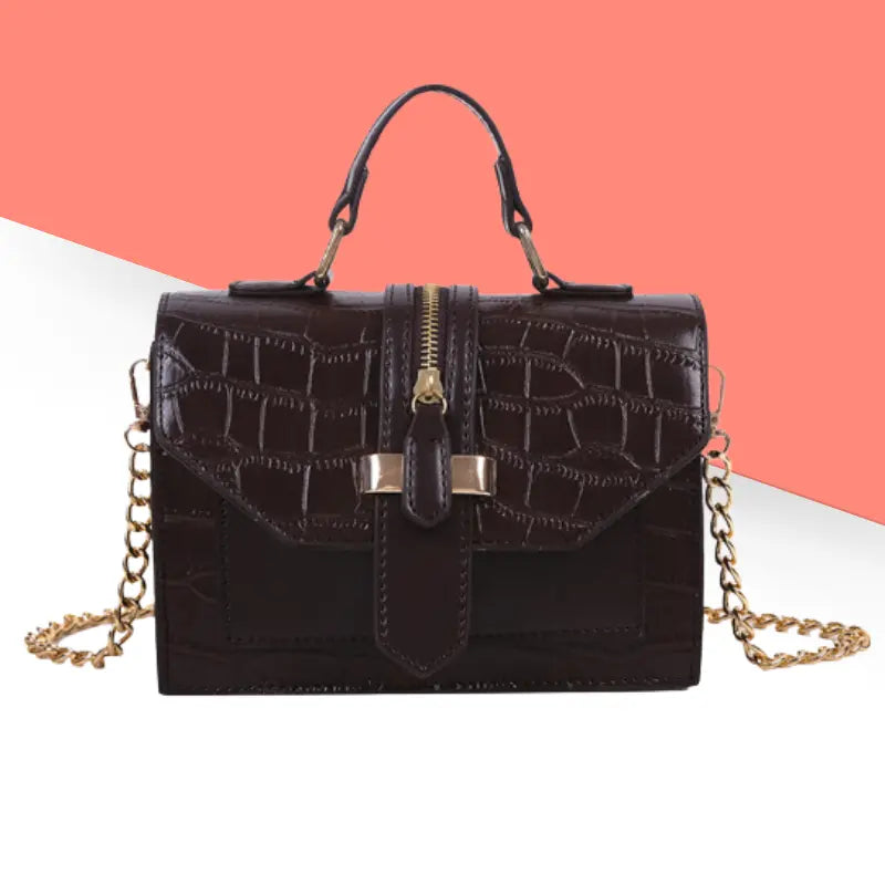 “Versailles” - La sacoche texture croco pour un style chic et intemporel