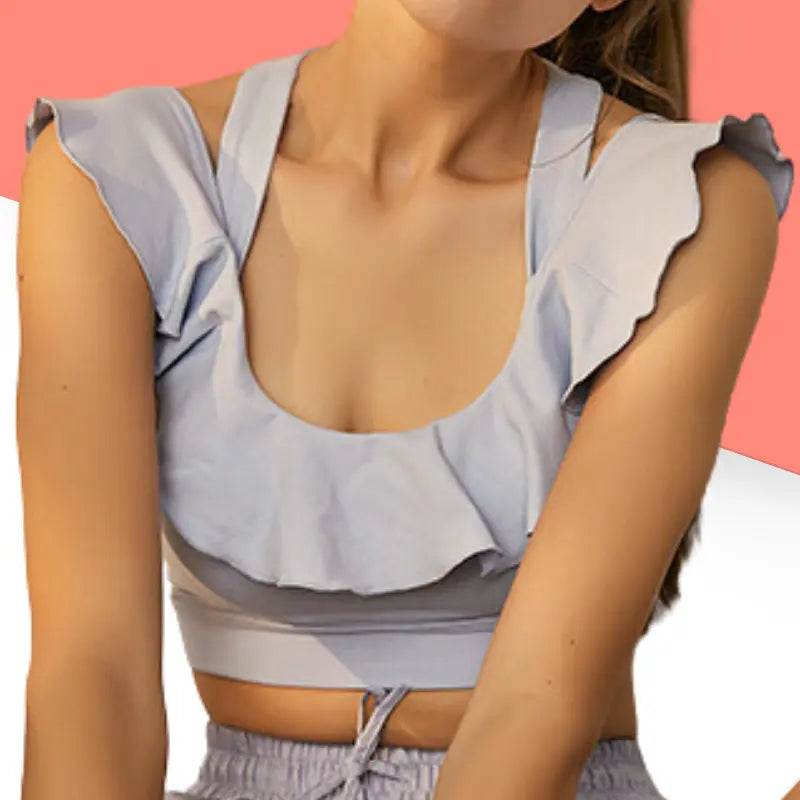 "Alizé" - La brassière de sport à volants