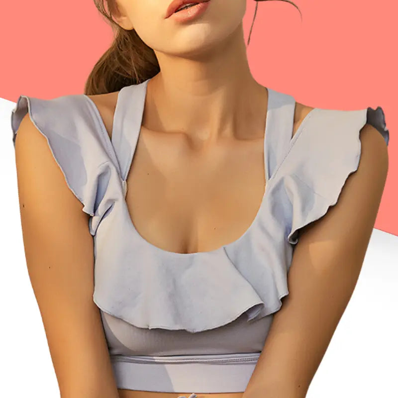 "Alizé" - La brassière de sport à volants