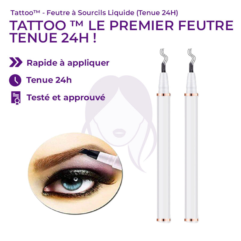 DESTOCKAGE :  Tattoo™ - Feutre à Sourcils résultat naturel 45° (Tenue 24H)