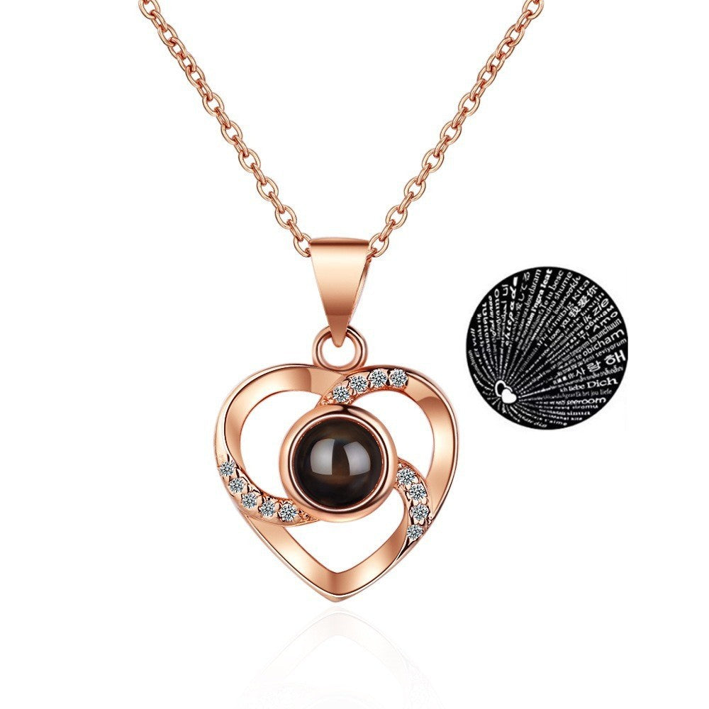 Collier "Je t’aime en 100 langues" - éternisez votre amour en beauté