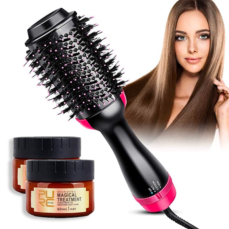 Fast'Hair™️-  Sèche Boucle Lisse - La Brosse Intuitive 3 en 1