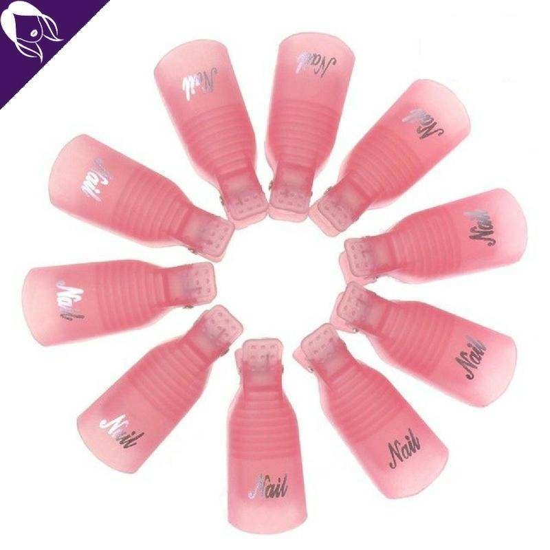 Capuchons dépose Vernis Semi-Permanent/Gel UV | Lot de 5