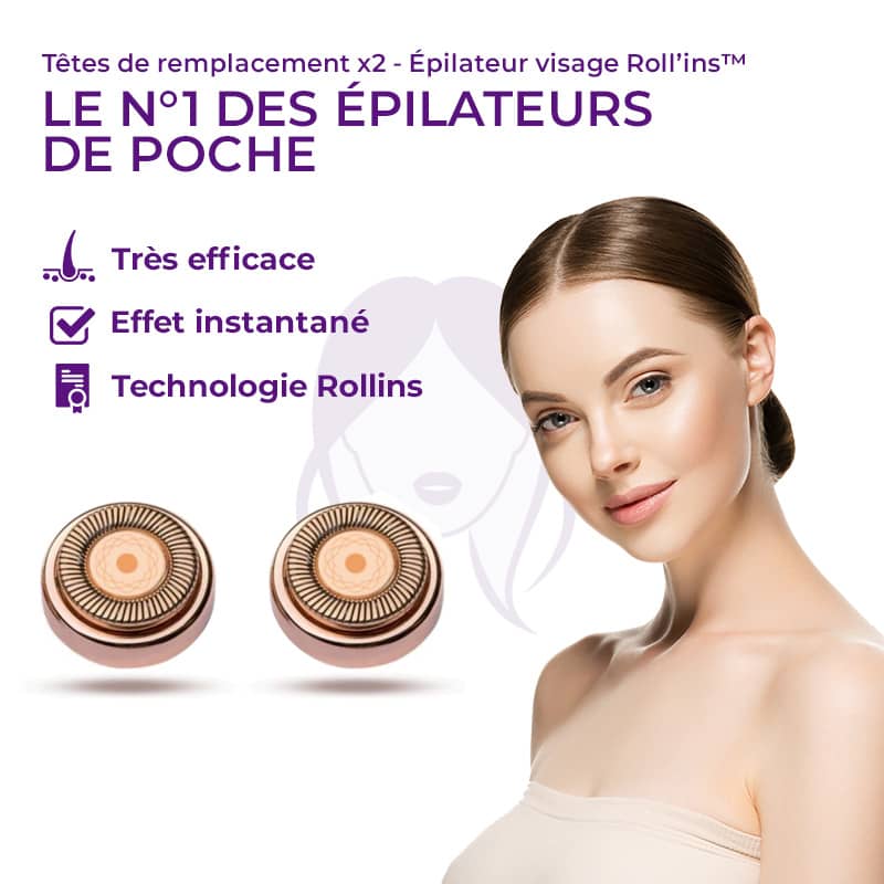 Têtes de remplacement x4 - Épilateurs 'Flawless'