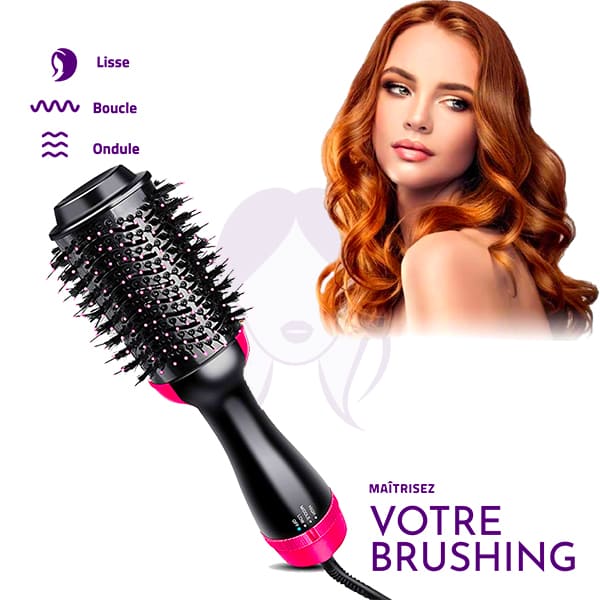 Fast'Hair™️-  Sèche Boucle Lisse - La Brosse Intuitive 3 en 1