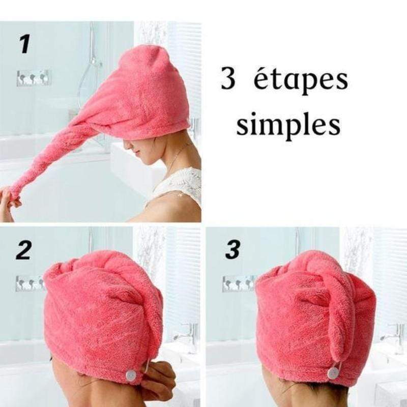 O'Sec™ - Serviette Séchage rapide des Cheveux en Microfibre