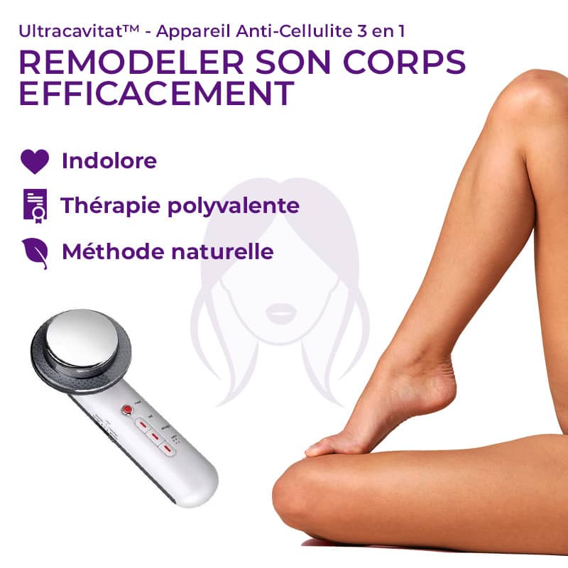 UltraCavitat™ - Appareil Anti-Cellulite 3 en 1 (Ultrasons, Infrarouge, Impulsions Electromagnétiques)