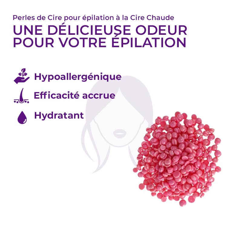 Perles de Cire pour épilation à la Cire Chaude - 5 Parfums