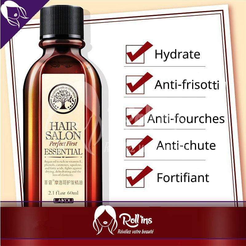 Huile d'Argan Pure - Cheveux doux et soyeux
