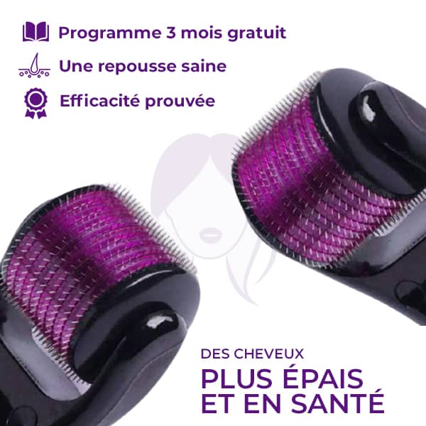 Derma Roller Repousse Cheveux - Micro aiguilles