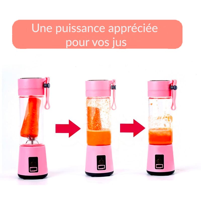 DESTOCKAGE :  Blend me up™ - Mixeur-Blender portable & rechargeable USB