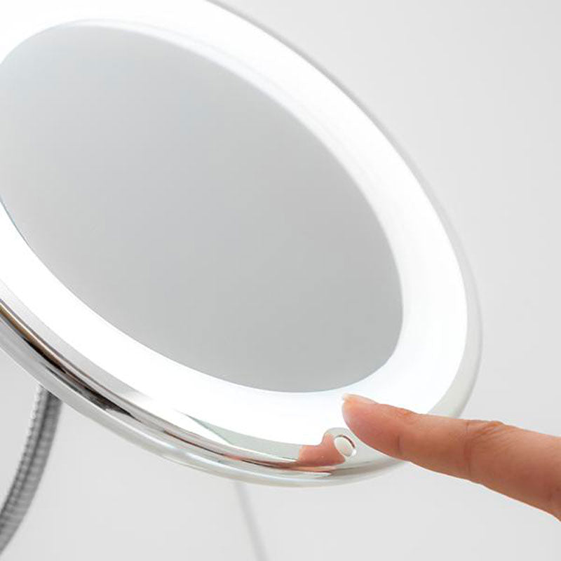 FlexiBeauty™ - Miroir grossissant à LED avec bras flexible et ventouse