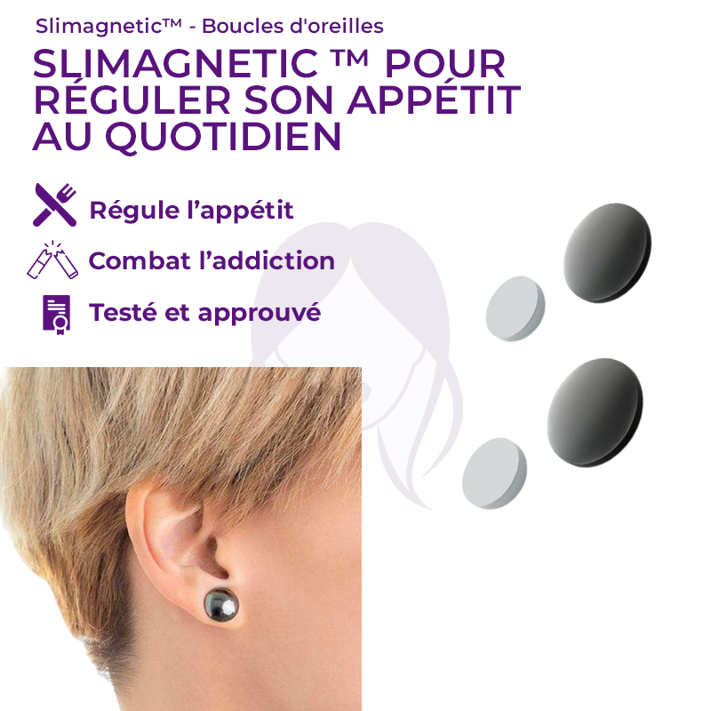 Slimagnetic™ - Boucles d'oreilles Amincissantes Biomagnétiques