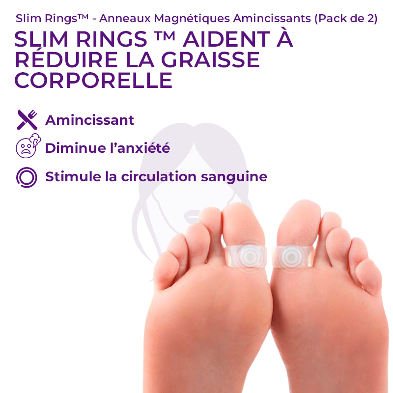 Slim Rings™ - Anneaux Magnétiques Amincissants (Pack de 2)