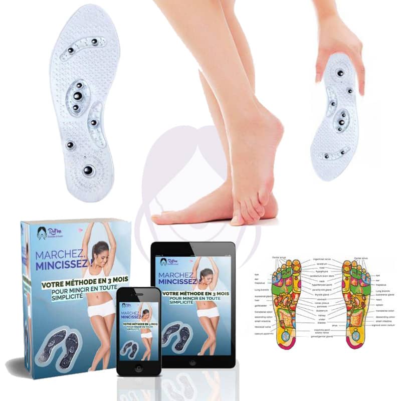 SlimFeet™ Semelles magnétiques et d'acupression Douleurs